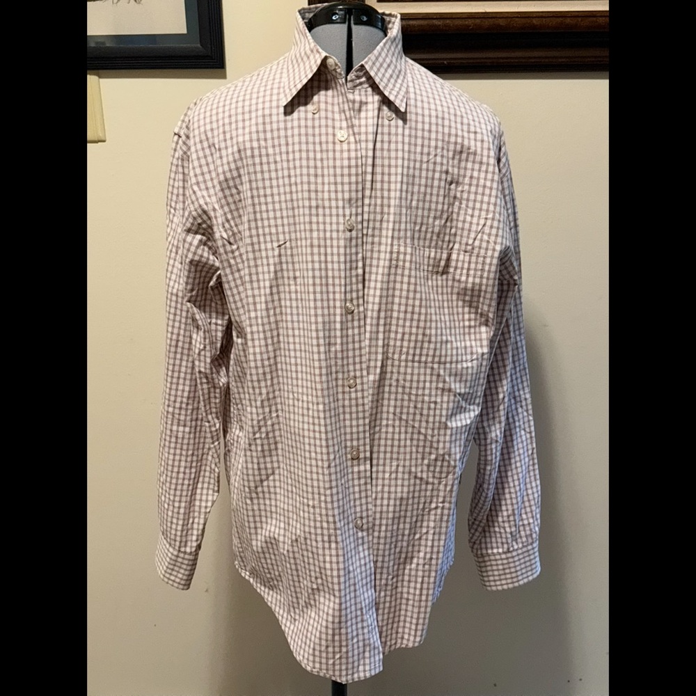 Arrow Brown Casual Button Down Shirt Lightweight Fabric
